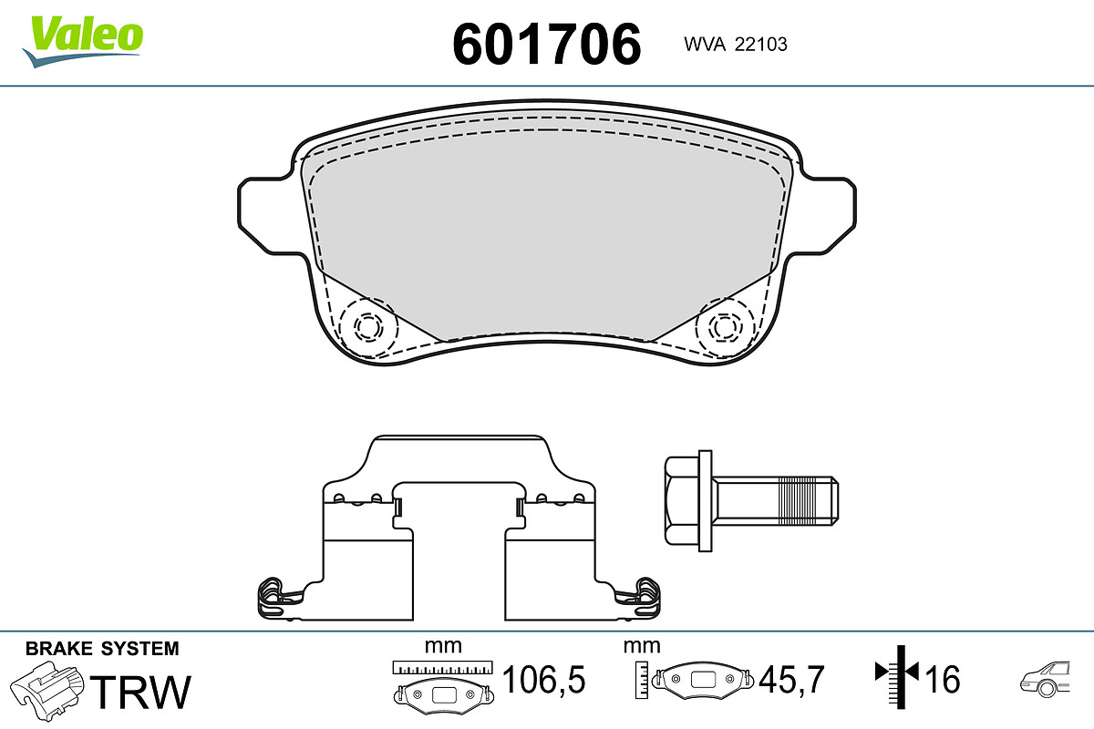 BRAKE PADS RENAULT MEGANE III RR